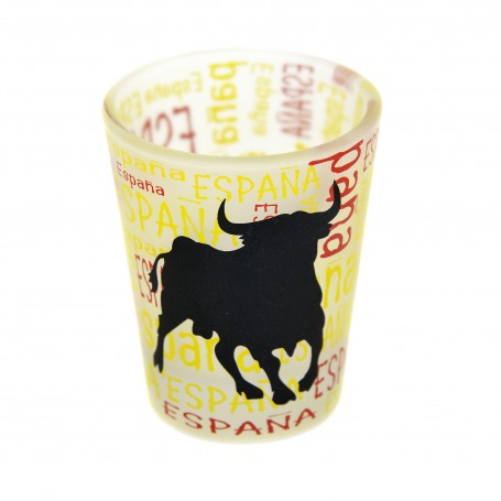 Conical Drinks Glass Toro Ruckus Souvenir from Spain