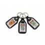 Llavero heráldico - VELEZ - Personalizado con apellido, escudo de la familia y breve descripción del origen genealógico.