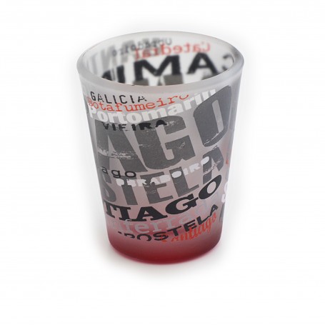 VASO CHUPITO CONICO, SANTIAGO DE COMPOSTELA, 60ml. -  Souvenir de España