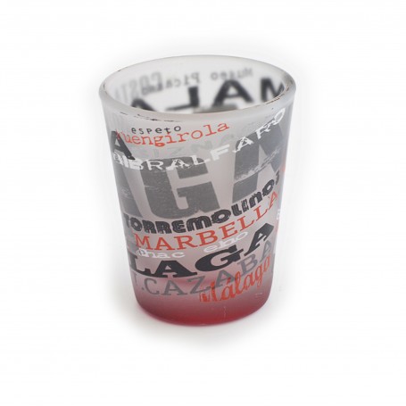 VASO CHUPITO CONICO, MALAGA, 60ml. - Souvenir from Malaga