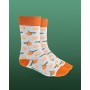 Mid Calf Oranges Socks