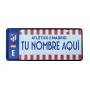Atlético de Madrid Personalised License Plate With Your Name