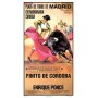 Cartel de Toros Personalizado Finito de Córdoba, Tu Nombre y Enrique Ponce