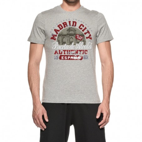 Camiseta Madrid Puerta de Alcalá Unisex Color Gris