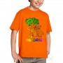 Camiseta Madrid Oso y Madroño Infantil Color Naranja