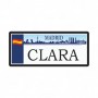 Personalized Car License Plates Magnet Skyline Madrid with Name