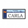 Matrícula Imán Skyline de Madrid Personalizada