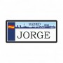 Matrícula Imán Skyline de Madrid Personalizada
