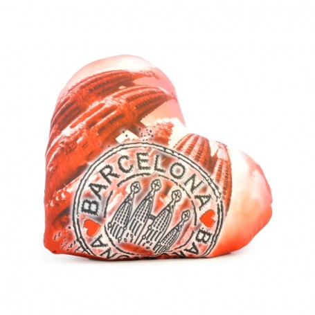 Plush Heart Sagrada Familia Barcelona 23 cm