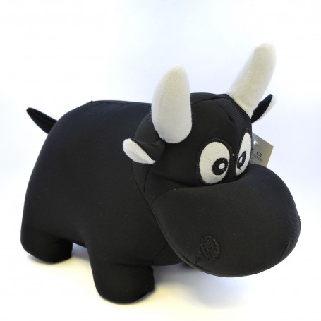 Peluche Toro Español Color Negro 23 cm