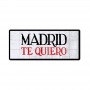 License Plate with Magnet Madrid Te Quiero