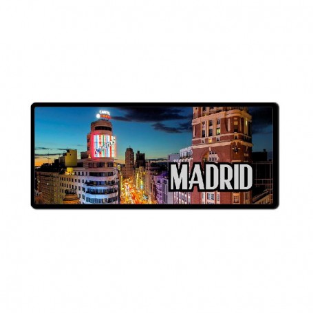 License Plate with Magnet Gran Vía Madrid