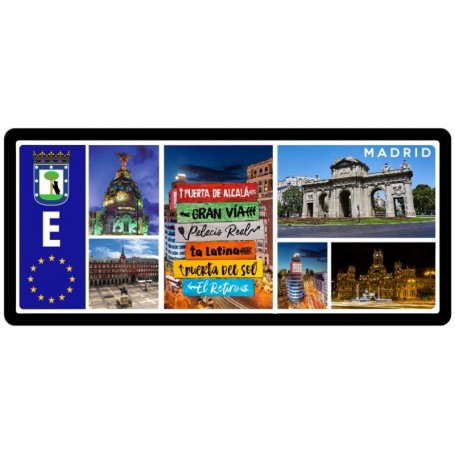Matrícula Imán Postales de Madrid