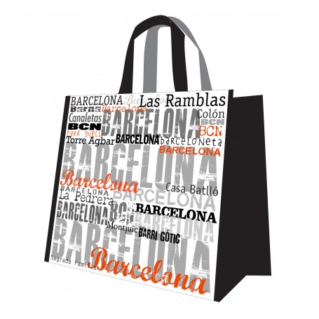 BARCELONA LETRAS BAG - LETRAS COLLECTION - Sac souvenir étanche de Barcelone.