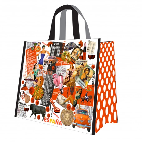 RETRO SPAIN BAG - RETRO COLLECTION - Sac souvenir étanche d'Espagne.