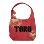 OSBORNE SACK BAG, RED COLOR - CANVAS BAG FOR TRAVEL, SHOPPING OR DAILY USE - OSBORNE COLLECTION - Souvenir bag from Spain.