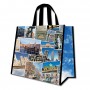 POSTCARDS MADRID BAG - POSTCARDS COLLECTION, TOURIST DESTINATIONS OF MADRID - Waterproof souvenir bag from Madrid.
