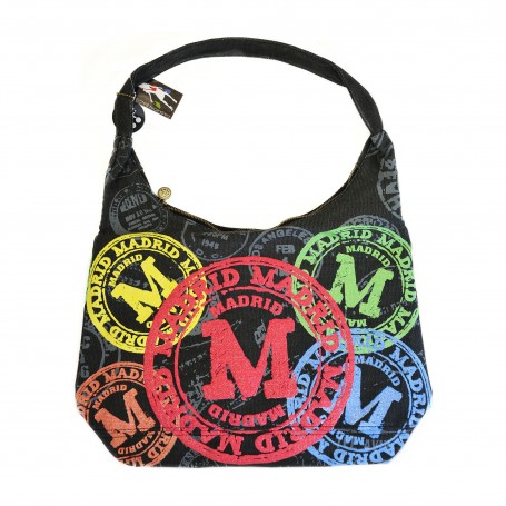 MADRID MULTICOLOR SEAL SACK BAG - SEAL COLLECTION - CANVAS BAG FOR TRAVEL, SHOPPING OR DAILY USE - Souvenir bag from Madrid.