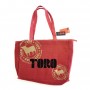 STRAIGHT BAG OSBORNE, RED COLOR - OSBORNE COLLECTION - CANVAS BAG IDEAL FOR ANY OCCASION - Souvenir bag from Spain.