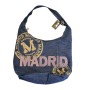 MADRID GLITTER SACK BAG, COWBOY MODEL, FROST MADRID - CANVAS BAG FOR TRAVEL, SHOPPING OR DAILY USE - Souvenir bag from Madrid.