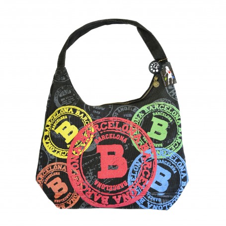 BARCELONA SEAL BAG BAG MULTICOLOR - SEAL COLLECTION - CANVAS BAG FOR TRAVEL, SHOPPING OR DAILY USE - Souvenir bag from Barcelona