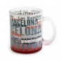 MUG BARCELONA, LETTERS COLLECTION - 350ml, GLASS - Mug souvenir d'Espagne