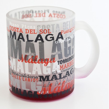 Mug Málaga Letras Collection Glass