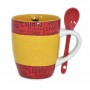 Mug with Spoon Spain Toro Ruckus Ceramic