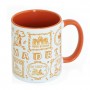 Mug Madrid Collection Tiza Orange Color Ceramic
