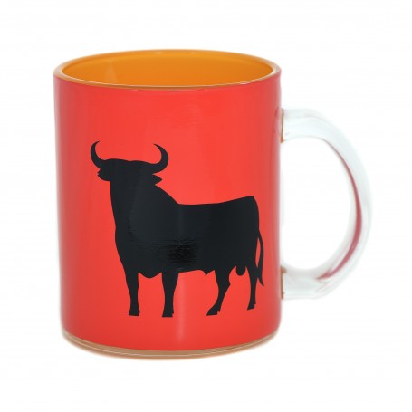 Taza Mug Toro Clásico Colección Osborne Vidrio