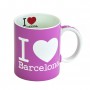 Mug I Love Barcelona Pink Color Ceramic