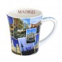 MUG MADRID, POSTCARD COLLECTION, 350ml. - CONICAL STYLE OF CERAMIC - Souvenir Mug from Spain