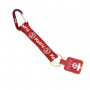MADRID KEYCHAIN ​​WITH CARABINER, Madroño Bear, Red Color - Madrid Souvenir Keychain