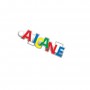 ALICANTE KEYCHAIN ​​COLORED LETTERS - Cast and enameled metal - Souvenir Keychain from Alicante