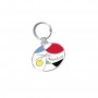 BARCELONA MEETING POINT KEYCHAIN ​​- Cast and enameled metal - Souvenir keyring from Barcelona