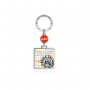 BARCELONA SEAL KEYCHAIN, Double Pocket - Zamak and Resin - Souvenir Keychain from Barcelona