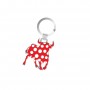 KEYCHAIN ​​SPAIN, TORO LUNARES - Red and White Color - Souvenir Keychain from Spain