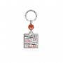 BARCELONA LETTERS KEYCHAIN, Double Pocket - Zamak and Resin - Souvenir Keychain from Barcelona