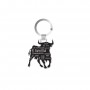 KEYCHAIN ​​SEVILLA, TORO LETRAS - Black Color - Souvenir Keychain from Seville