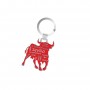 KEYCHAIN ​​SEVILLA, TORO LETRAS - Red Color - Souvenir Keychain from Seville