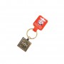 MADRID SQUARE ROTATING KEYCHAIN, ALCALÁ DOOR - Copper Color - Souvenir Madrid Keychain