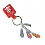 MAHON FLIP FLOPS KEYCHAIN, 3 pendentifs - Mahon Souvenir Keychain