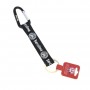 BARCELONA KEYCHAIN ​​WITH CARABINER, Black Color - Souvenir Keychain from Barcelona