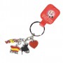 SPAIN KEYCHAIN ​​NATIONAL PENDANT 1 - Bull and Flag - Souvenir Keychain from Spain