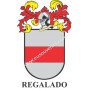 Llavero heráldico - REGALADO - Personalizado con apellido, escudo de la familia y breve descripción del origen genealógico.