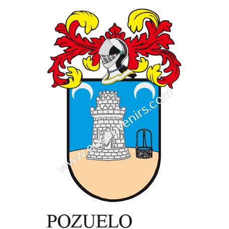 Heraldic keychain - TOLEDO - Personalized with surname, family crest and brief description of the genealogical origin.